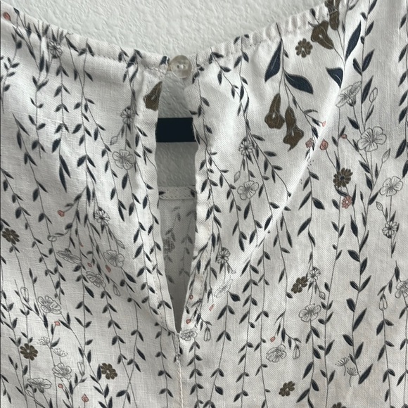 Rachel Zoe Los Angles Linen Floral Shift Dress Size M - Picture 6 of 6